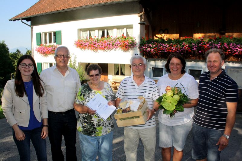 Gästeehrung auf dem Ferienhof Kaufmann